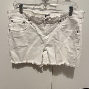 GAP White Denim Cutoff Shorts